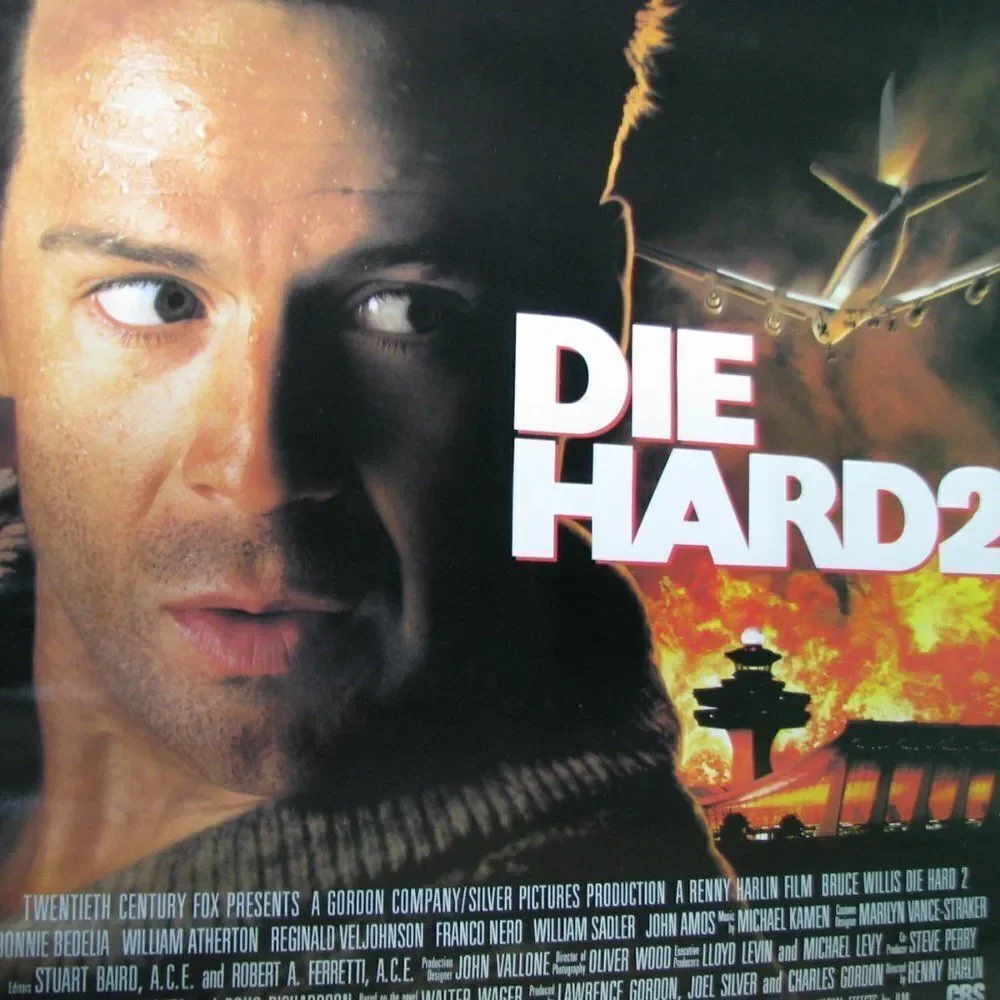Vintage Die Hard 2 Movie Poster